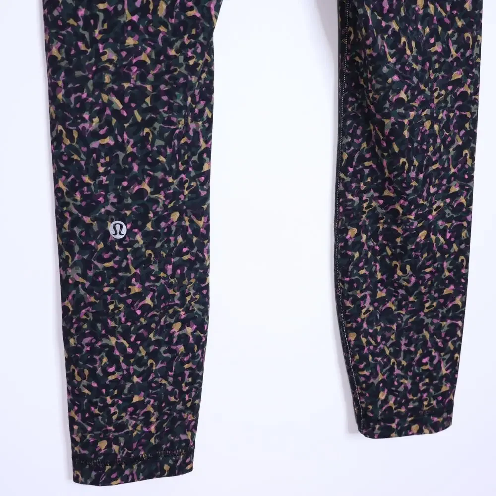LULULEMON Wunder Train High-Rise Tight Micro Pink Print Active Legging Women's 4